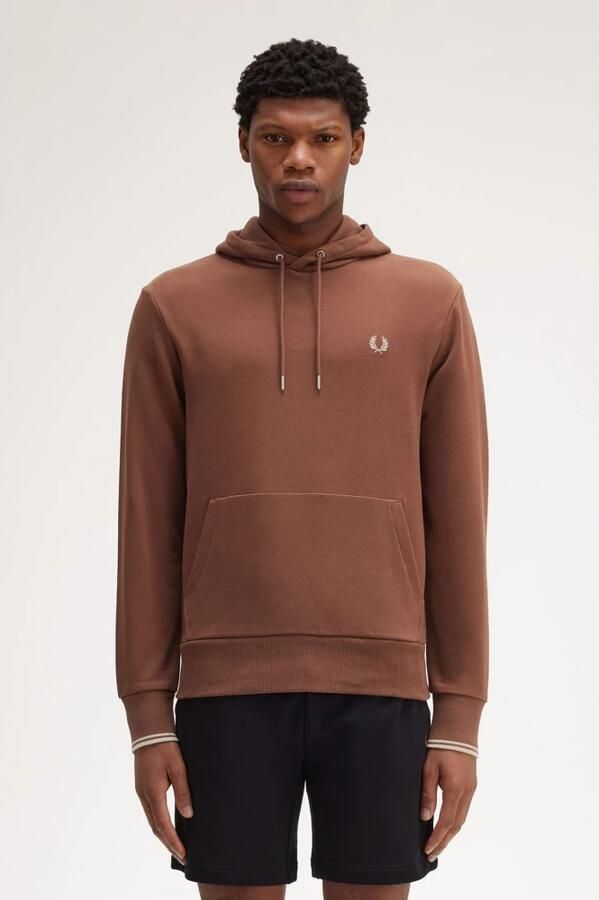 Fred Perry Bruine Hoodie Sweatshirt Brown Heren - Foto 1