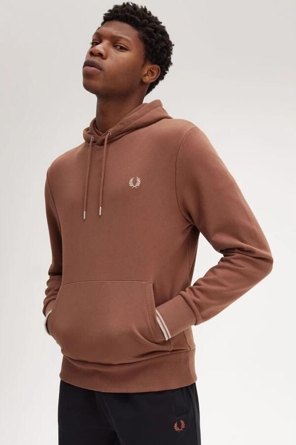 Fred Perry Bruine Hoodie Sweatshirt Brown Heren - Foto 4
