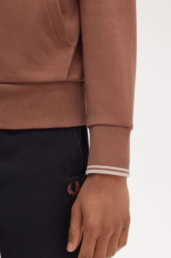 Fred Perry Bruine Hoodie Sweatshirt Brown Heren - Foto 5