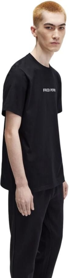 Fred Perry Casual Katoenen T-shirt voor Dagelijks Gebruik Black Heren - Foto 7