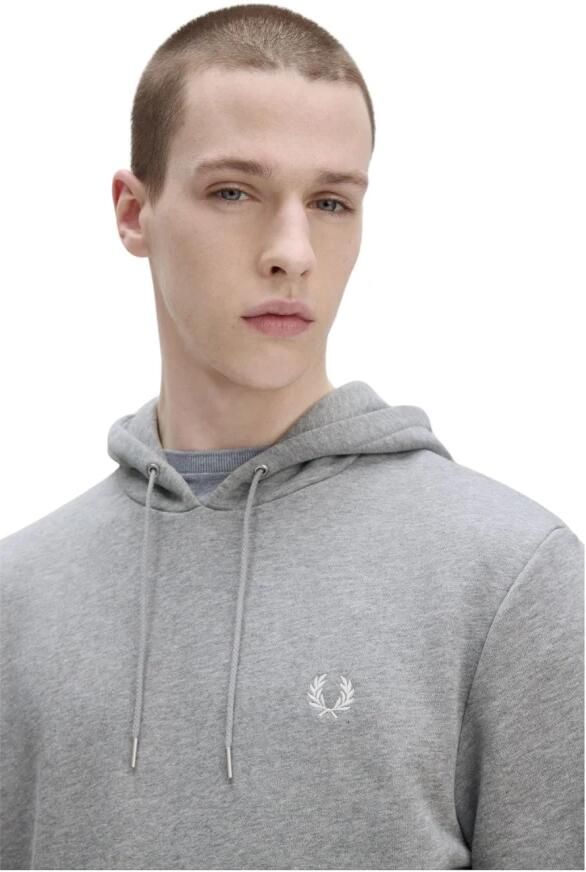 Fred Perry Hoodie met gerimpelde achterkant en dubbele streepmanchetten Gray Heren - Foto 5
