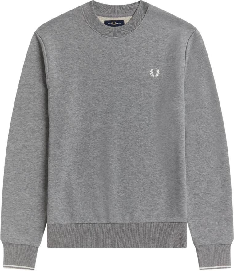 Fred Perry Klassieke Katoenen Sweatshirt Groen Heren - Foto 5