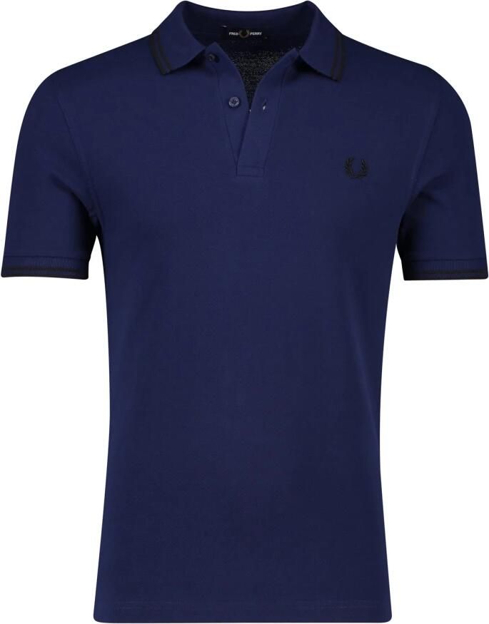 Fred Perry Donkerblauw poloshirt korte mouw Blue Heren