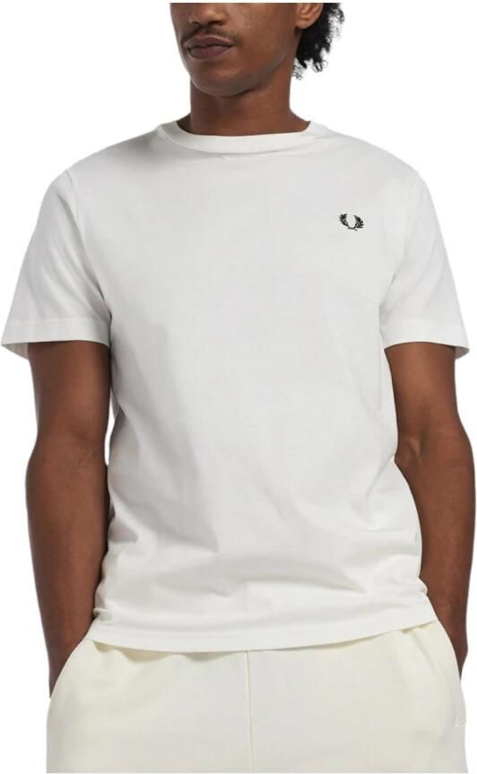 Fred Perry Elegante Katoenen T-shirt met Laurel Logo White Heren - Foto 5