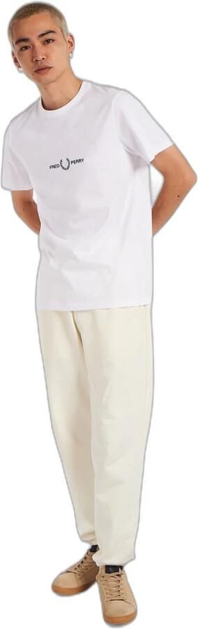 Fred Perry Geborduurd T-shirt voor moderne mannen White Heren - Foto 14