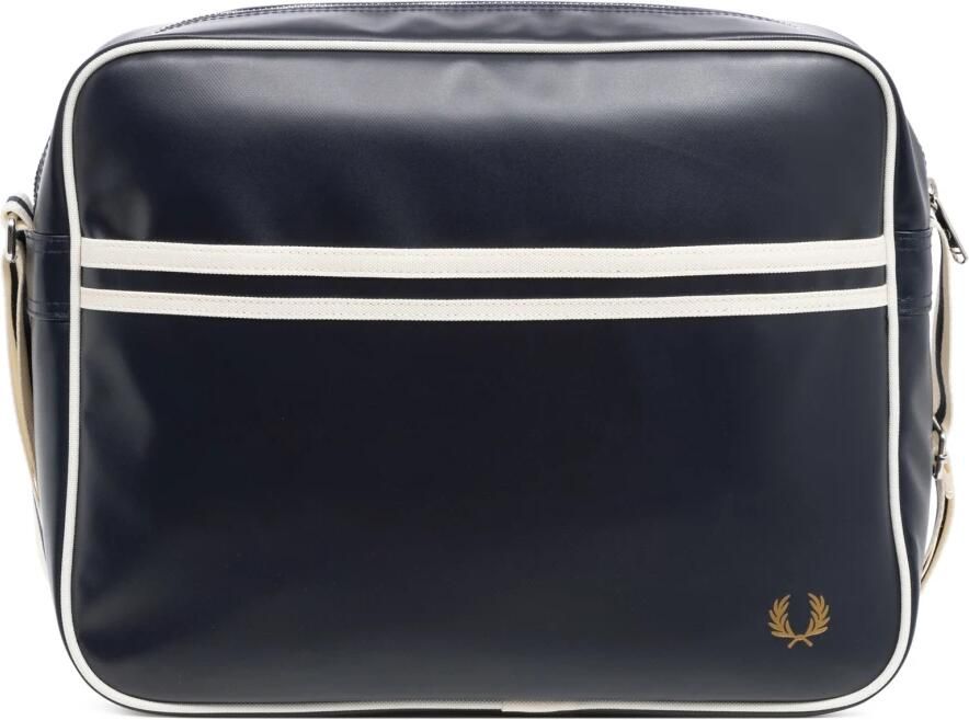Fred Perry Geborduurde Crossbody Tas met Verstelbare Band Blue Heren - Foto 3