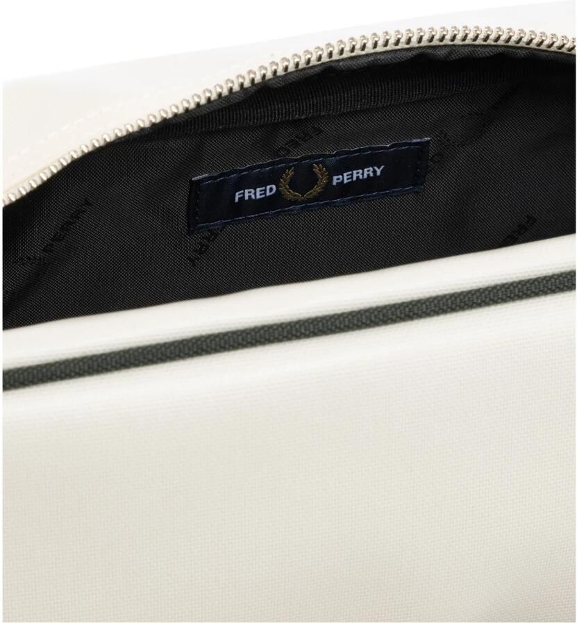 Fred Perry Geborduurde Multikleur Schoudertas White Heren