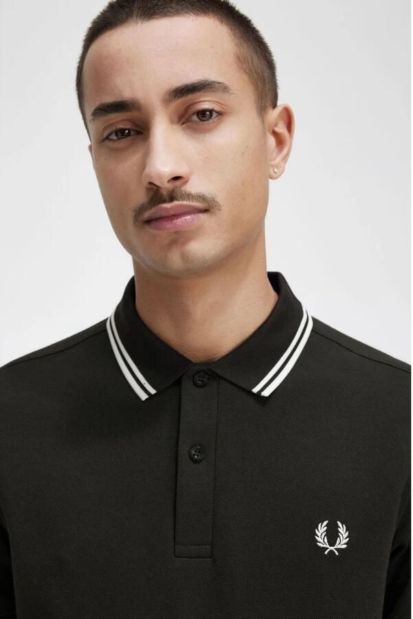 Fred Perry Klassieke katoenen polo met dubbele streep Blauw Heren - Foto 2