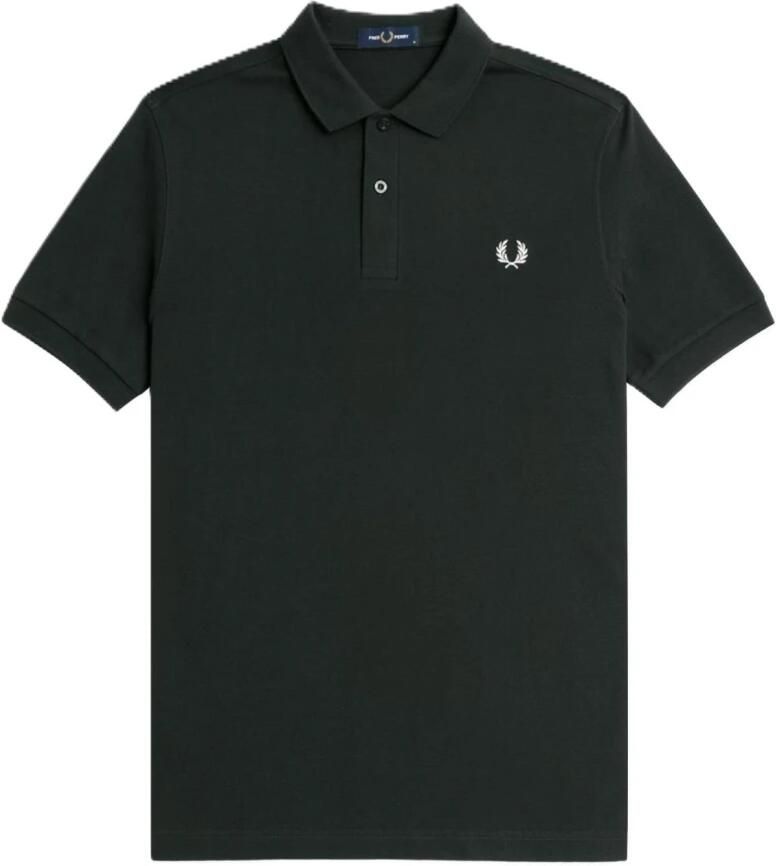 Fred Perry Core Short Sleeve Polo Shirt Green- Heren Green - Foto 4