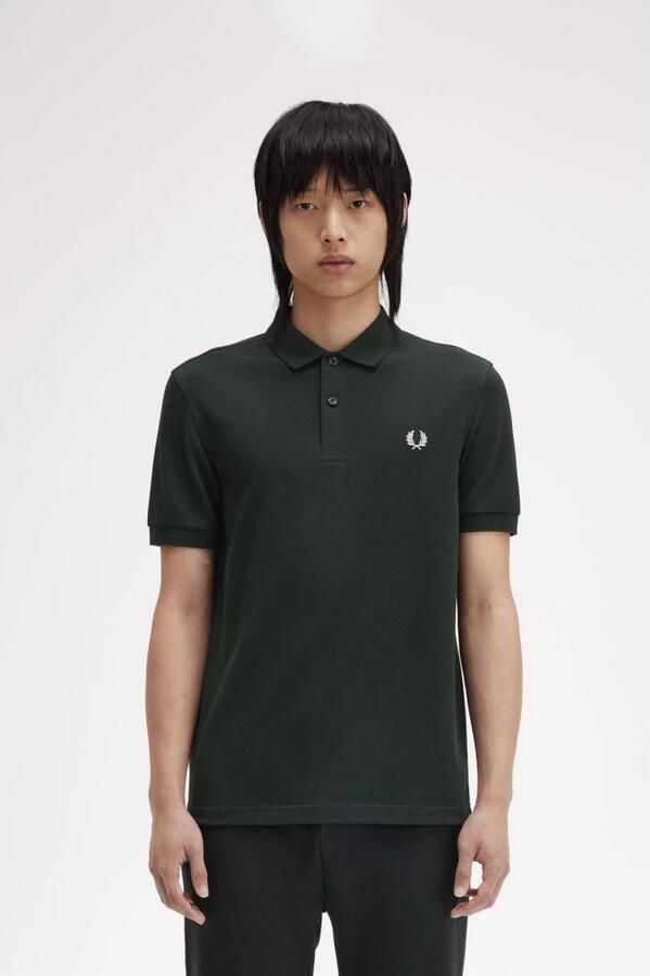 Fred Perry Core Short Sleeve Polo Shirt Green- Heren Green - Foto 2