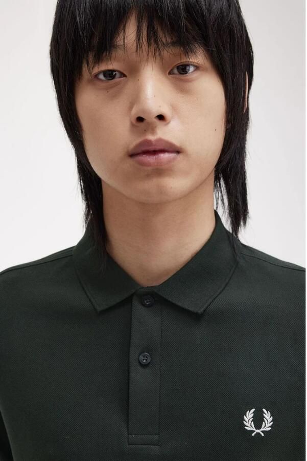 Fred Perry Core Short Sleeve Polo Shirt Green- Heren Green