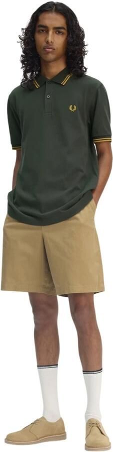 Fred Perry Groen Poloshirt met Dubbele Streep Green Heren - Foto 7