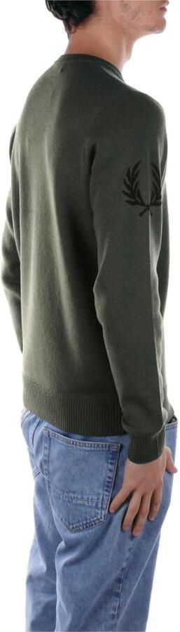 Fred Perry Groene Logotrui Green Heren - Foto 5