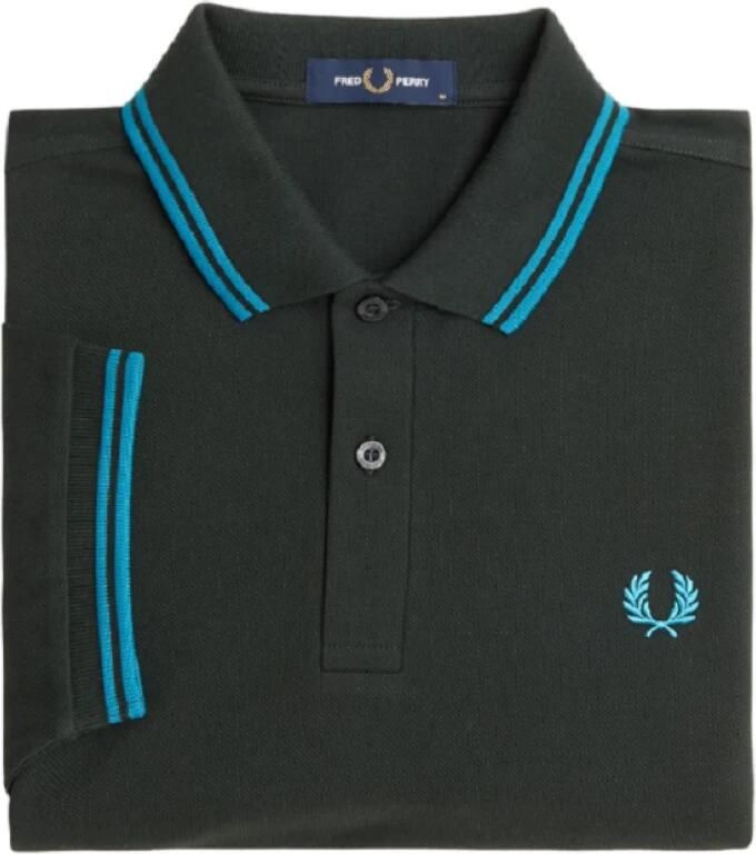 Fred Perry Groene Polo Herfst Winter Collectie Green Heren - Foto 9