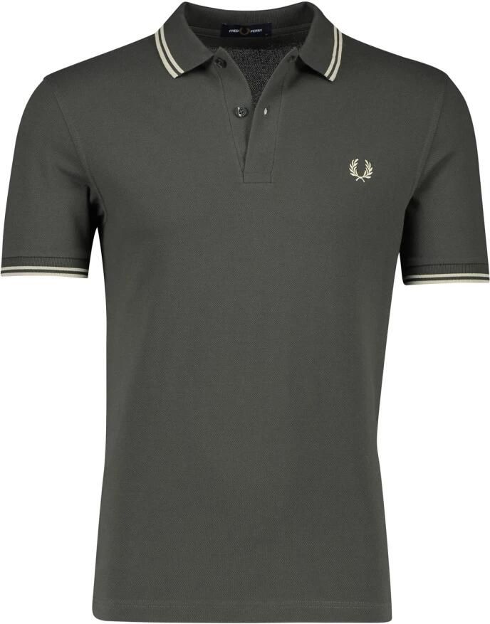 Fred Perry Heren Polo & T-shirts The Twin Tipped Shirt Green Heren - Foto 2