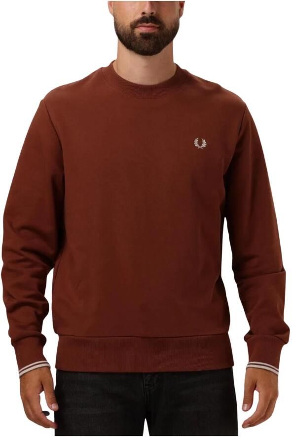 FRED PERRY Heren Truien & Vesten Crew Neck Sweatshirt Roest - Foto 9