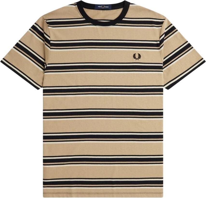 Fred Perry Heren Gestreept T-shirt Multicolor Heren