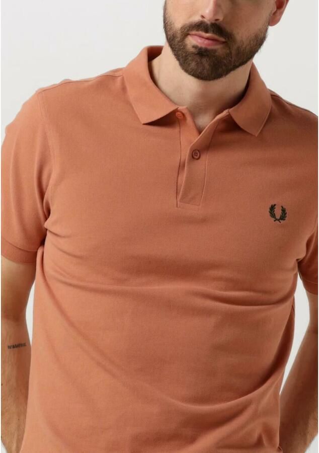 Fred Perry Heren Polo & T-shirt Het Eenvoudige Shirt Orange Heren