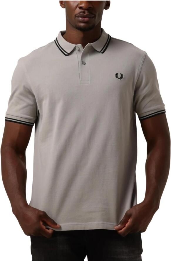 Fred Perry Twin Tipped Short Sleeve Polo Shirt Heren Grey- Heren Grey - Foto 3