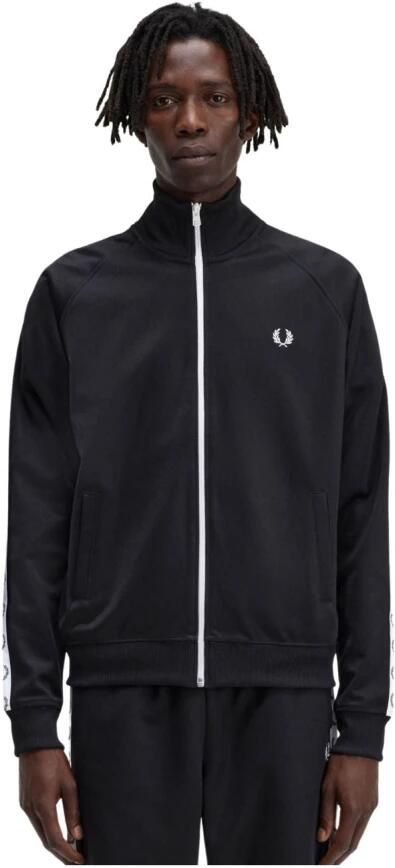 Fred Perry Heren Sweatshirt met Contrast Logo Black Heren - Foto 4