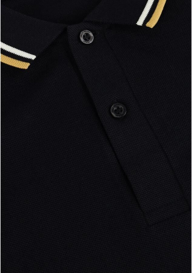 FRED PERRY Heren Polo's & T-shirts Twin Tipped Shirt Long Sleeve Blauw