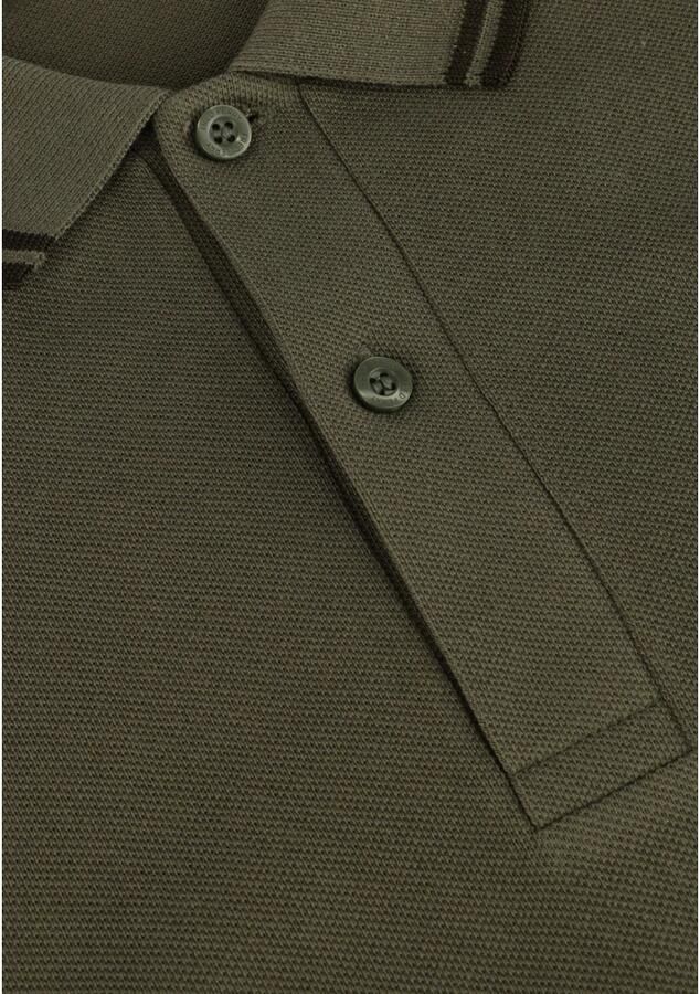 FRED PERRY Heren Polo's & T-shirts Twin Tipped Shirt Long Sleeve Donkergroen