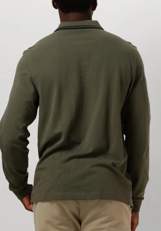 FRED PERRY Heren Polo's & T-shirts Twin Tipped Shirt Long Sleeve Donkergroen - Foto 2