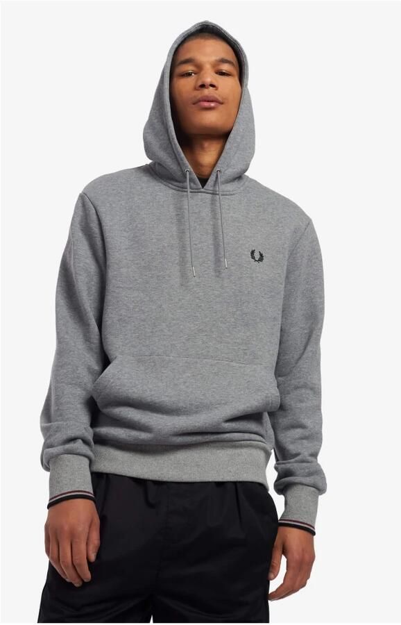 Fred Perry Hoodie met gerimpelde achterkant en dubbele streepmanchetten Gray Heren - Foto 4