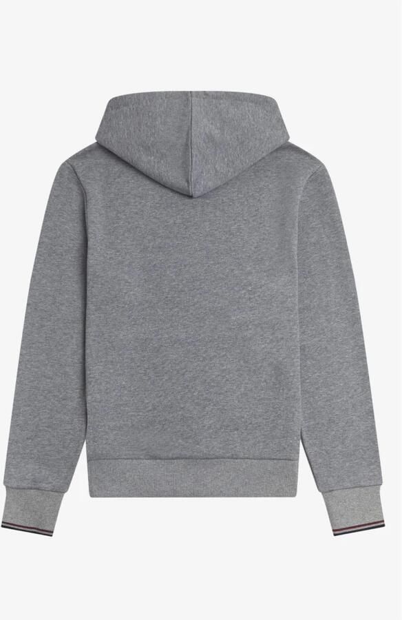 Fred Perry Hoodie met gerimpelde achterkant en dubbele streepmanchetten Gray Heren - Foto 3