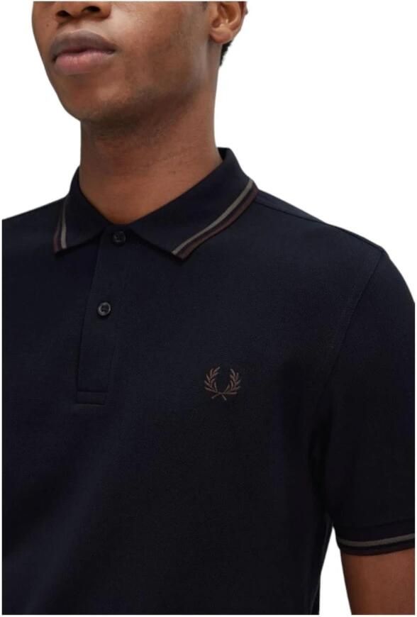 Fred Perry Iconisch Brits Poloshirt Blue Heren - Foto 2