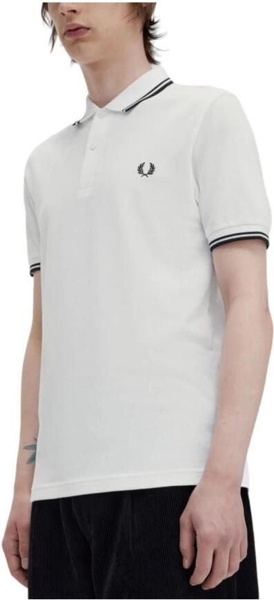 Fred Perry Twin Tipped Short Sleeve Polo Shirt Heren Black- Heren Black - Foto 11
