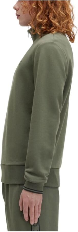 FRED PERRY Heren Truien & Vesten Half Zip Sweatshirt Groen - Foto 6