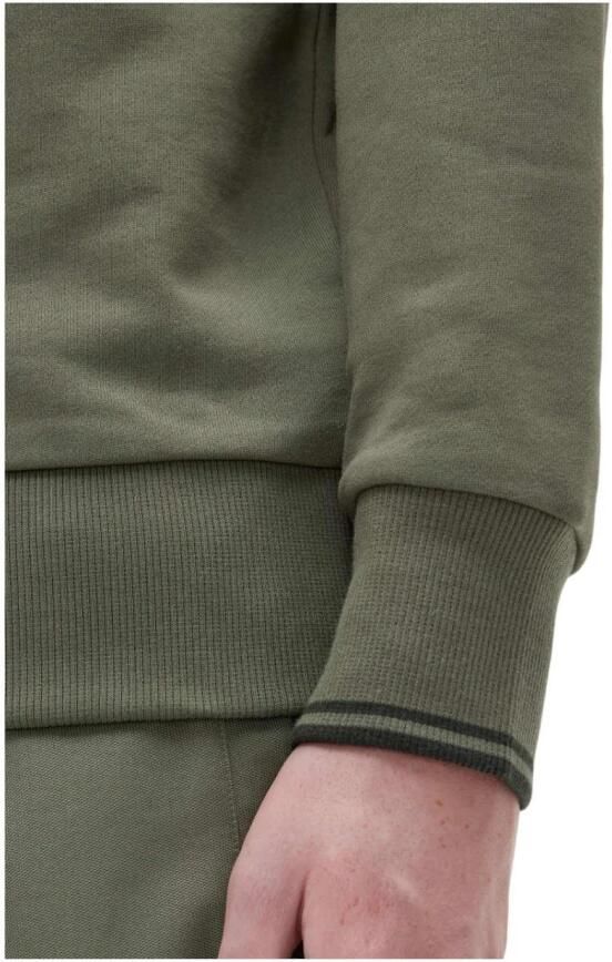 FRED PERRY Heren Truien & Vesten Half Zip Sweatshirt Groen - Foto 5