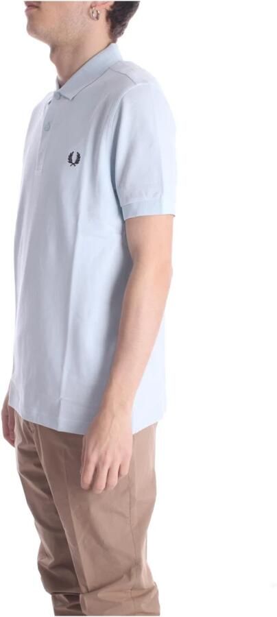 FRED PERRY Heren Polo's & T-shirts Plain Shirt Lichtblauw - Foto 6
