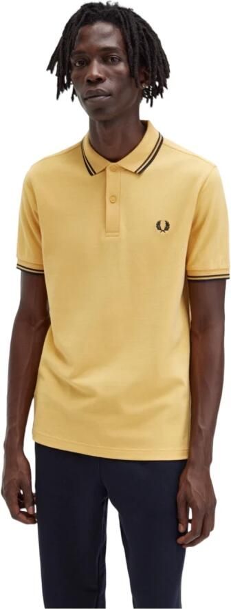 Fred Perry Gele poloshirt met korte mouw Yellow Heren - Foto 5