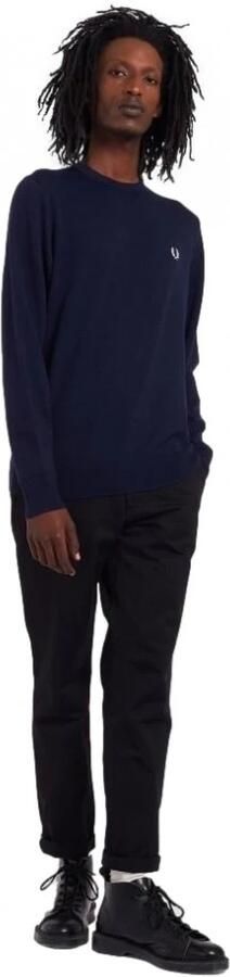 Fred Perry Blauwe Sweaters Klassieke Crew Neck Jumper Blauw Heren - Foto 6