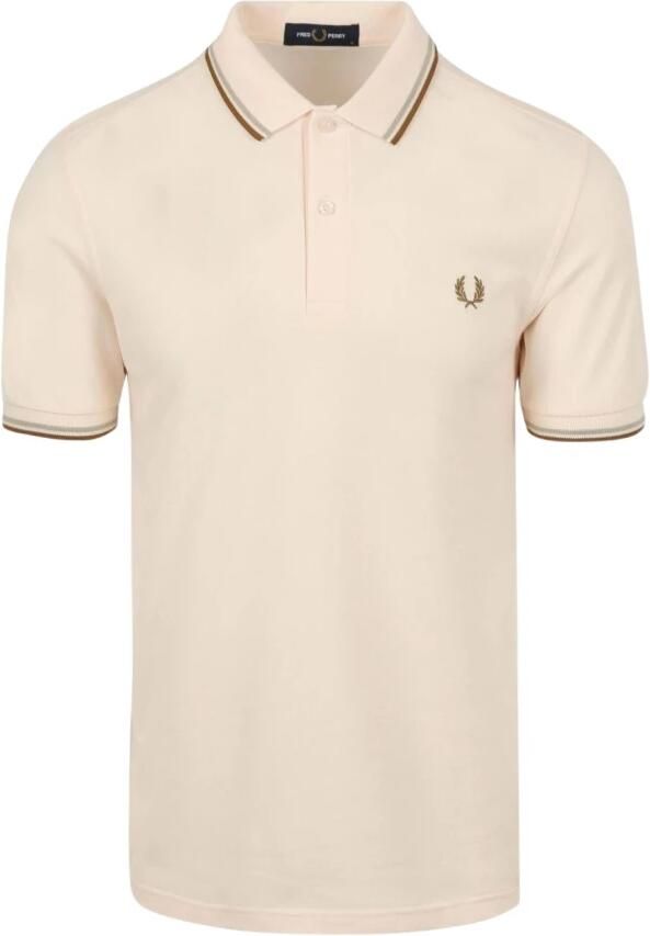 Fred Perry Klassieke Dubbele Streep Polo Shirt Pink Heren