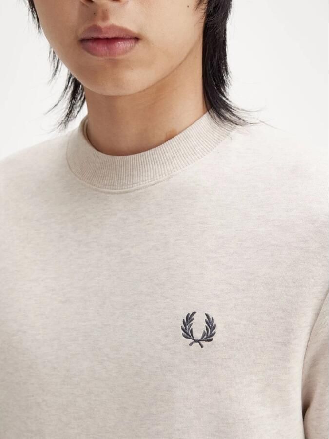 Fred Perry Klassieke French Terry Crew Neck Sweatshirt Beige Heren - Foto 2