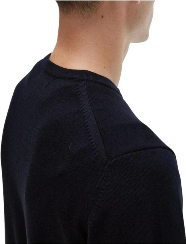 Fred Perry Klassieke Ronde Hals Merinowolmix Trui Blue Heren - Foto 2