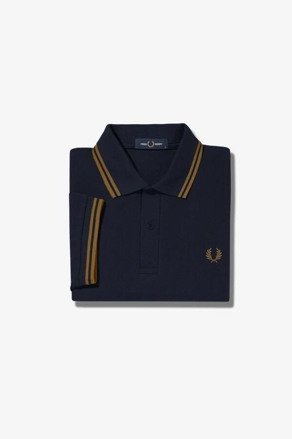 Fred Perry Klassieke katoenen polo met dubbele streep Blauw Heren - Foto 2