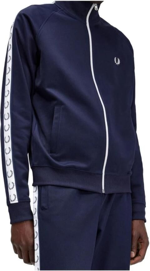 Fred Perry Blauwe herenhoodie met iconische sportkledingstijl Blauw Heren - Foto 4