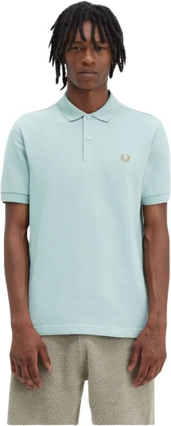FRED PERRY Heren Polo's & T-shirts Plain Shirt Lichtblauw - Foto 7