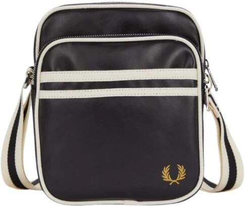 Fred Perry Stijlvolle Crossbody Tas met Verstelbare Band Black Heren - Foto 4