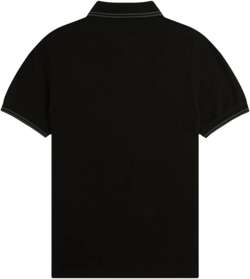 Fred Perry Klassieke Twin Tipped Polo Zwart Black Heren - Foto 2