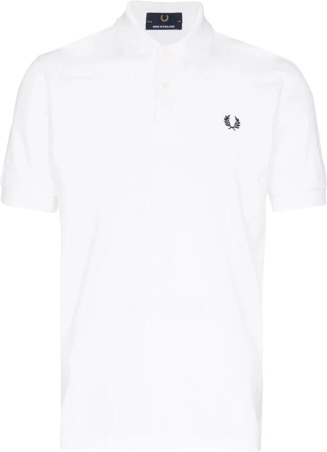 Fred Perry Origineel Single Stripe Katoenen Poloshirt White Heren - Foto 7