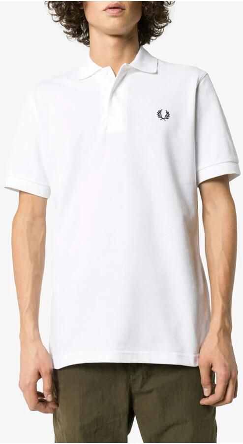 Fred Perry Origineel Single Stripe Katoenen Poloshirt White Heren - Foto 15