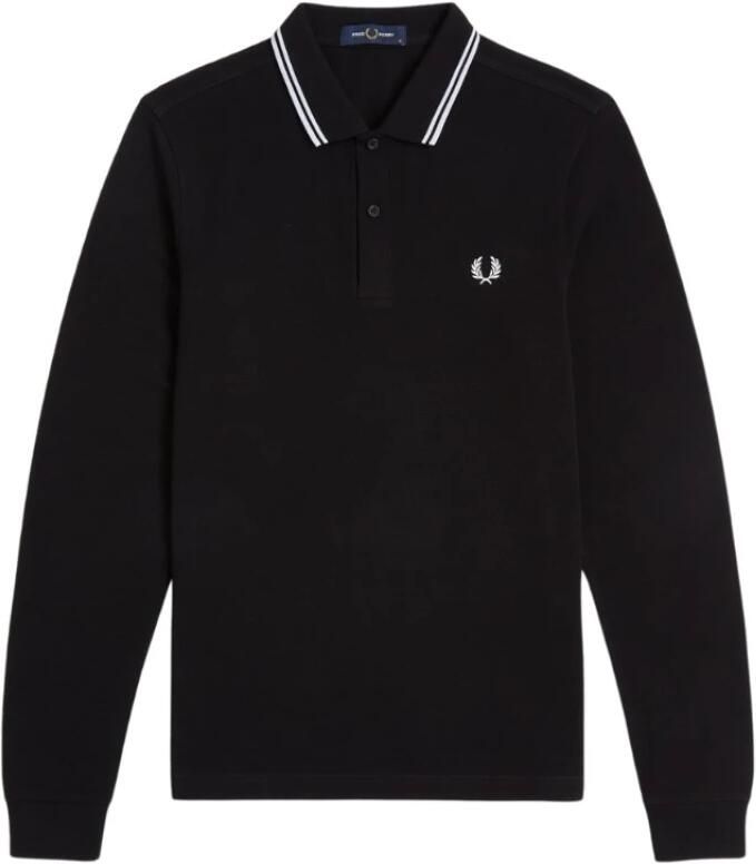 Fred Perry Slim Fit Twin Tipped Polo in Navy Snow White Mar Grass Blue Heren - Foto 15