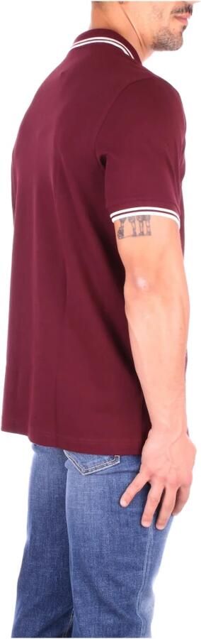 Fred Perry Granate 597 Twin Tipped Shirt Bruin Heren - Foto 4