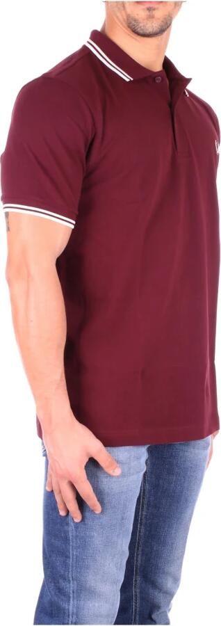 Fred Perry Granate 597 Twin Tipped Shirt Bruin Heren - Foto 2