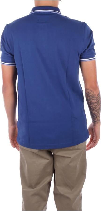 Fred Perry Logo Zijknoop Polo Shirt Blue Heren